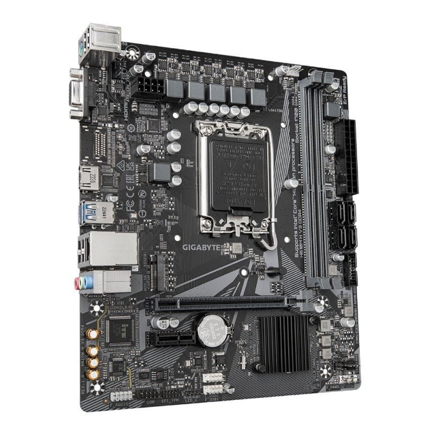 Gigabyte H610M H V3 · Socket 1700 · DDR4 · PCIe 4.0 · Micro ATX