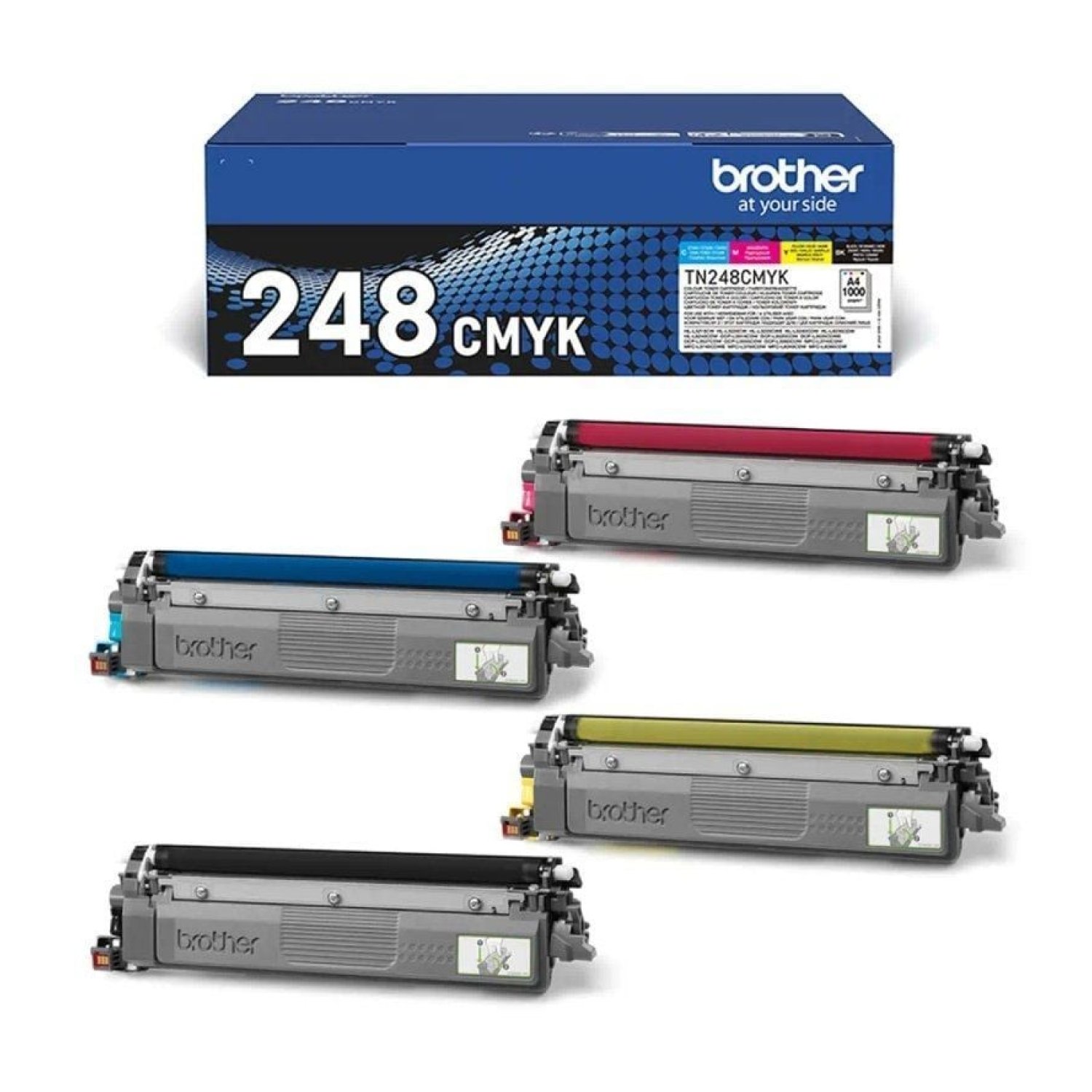 Brother TN-248VAL · Tóner Original Multipack · Negro, Cian, Magenta, Amarillo