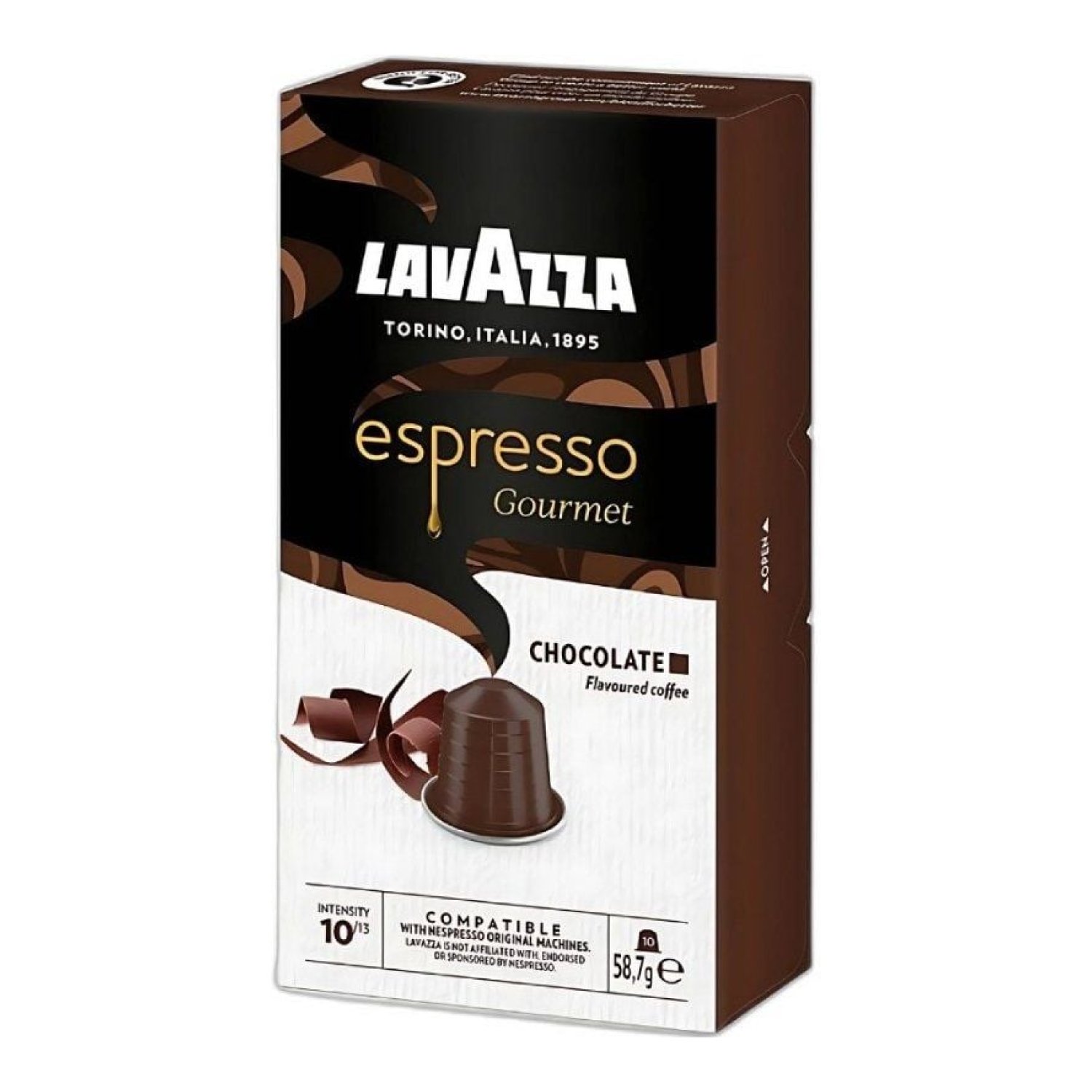 Lavazza Espresso Gourmet Chocolate · Cápsulas Nespresso · Caja de 10