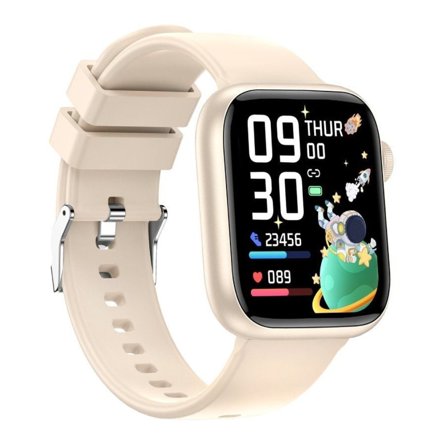 Forever iGo Watch 3 · Smartwatch · Notificaciones y Monitor FC · Marfil