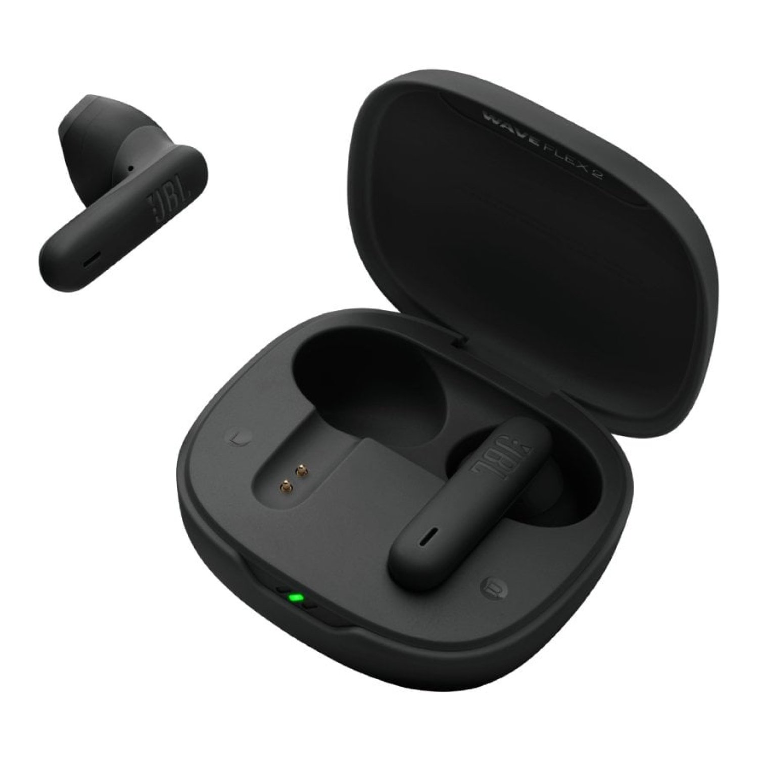 JBL Wave Flex · Auriculares Bluetooth · 10h Autonomía · Estuche de Carga · Negros
