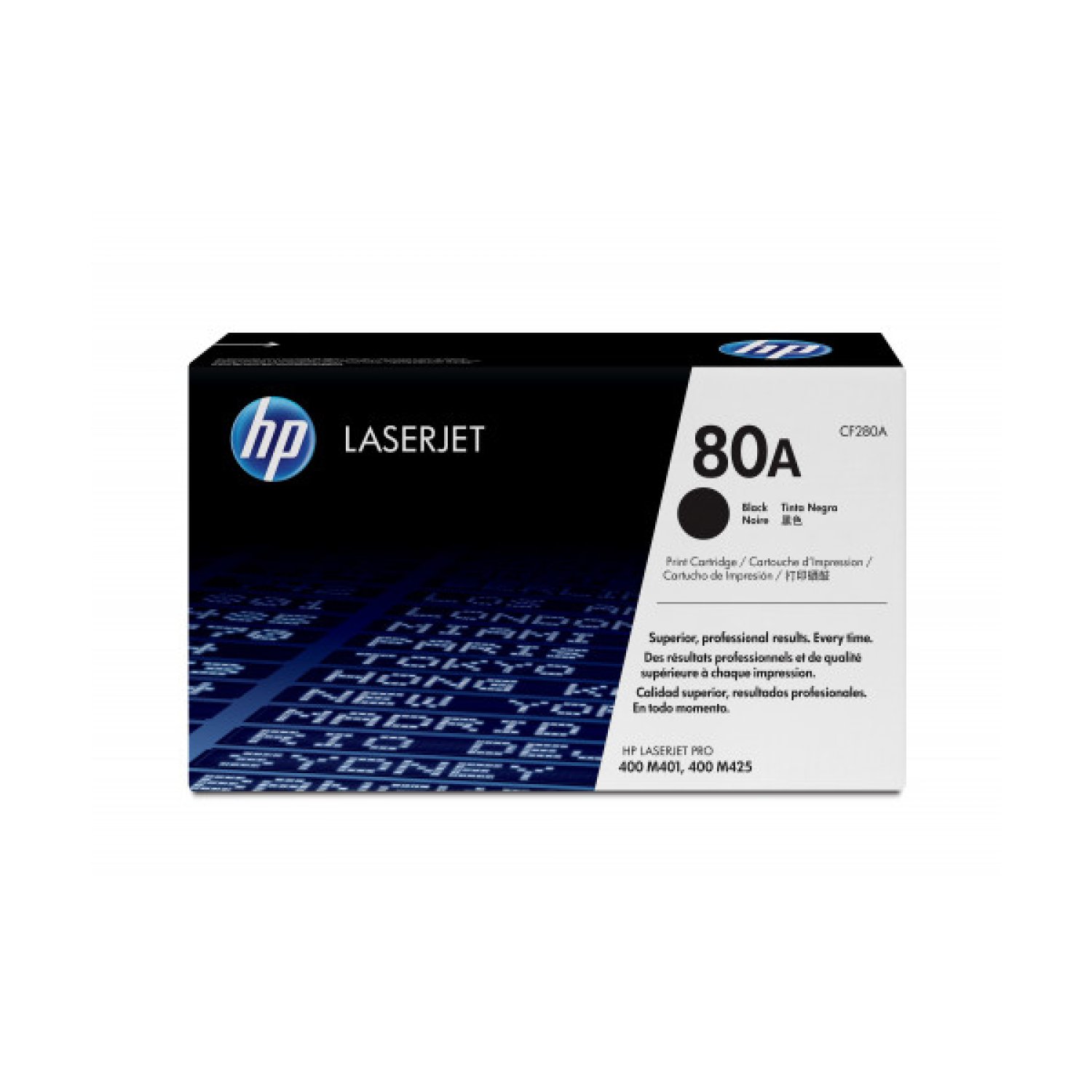 HP Tóner Original nº80A · Negro · Rendimiento Alto