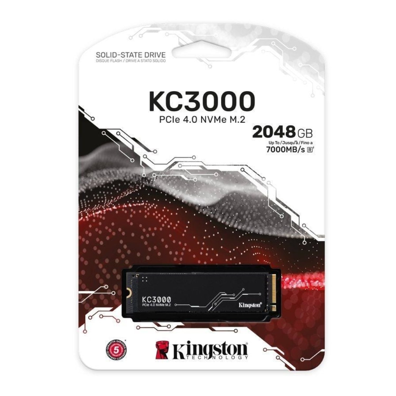 Kingston KC3000 · 2TB · M.2 2280 · PCIe Gen4 · Disipador Térmico