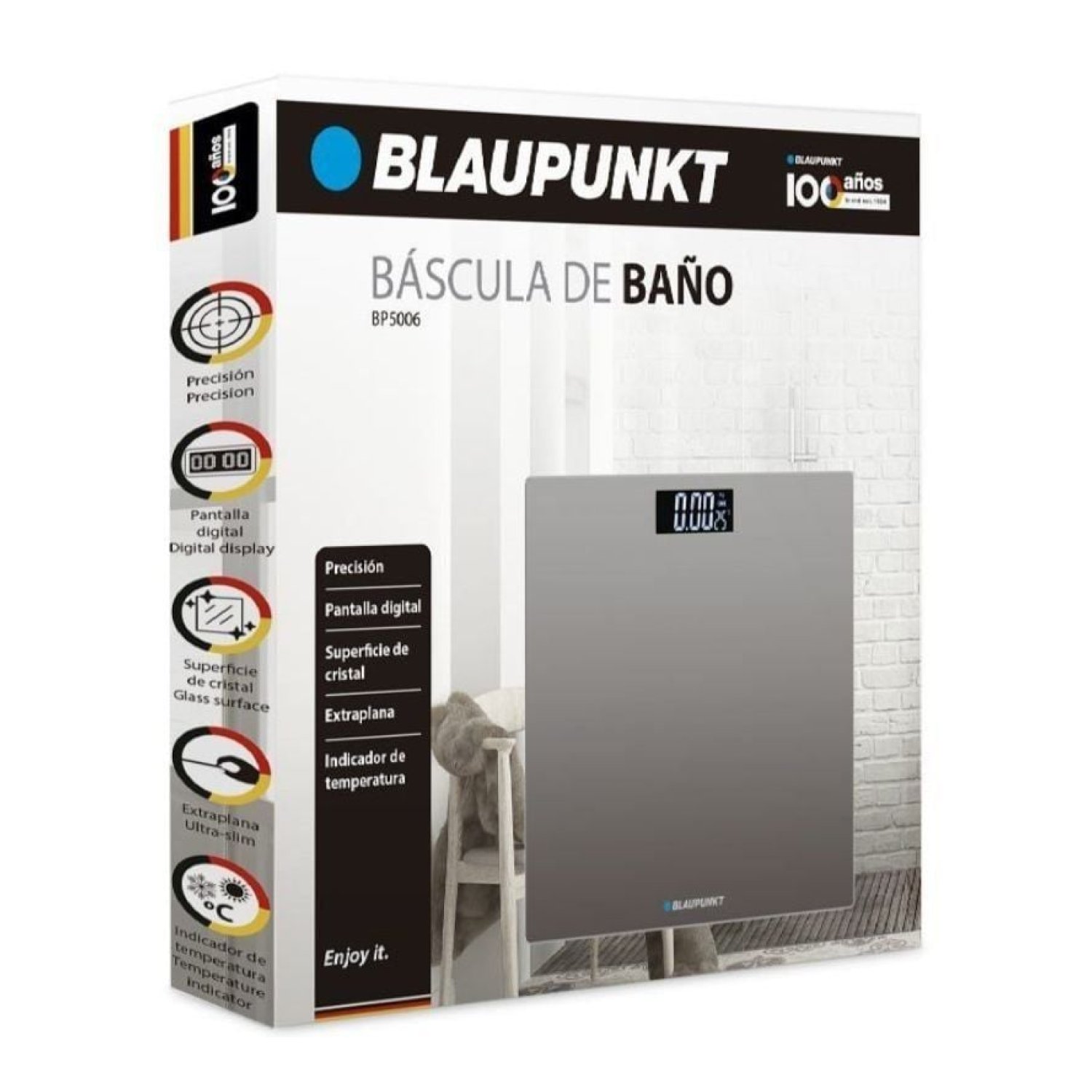 Blaupunkt BP5006 · Báscula de Baño · Gris