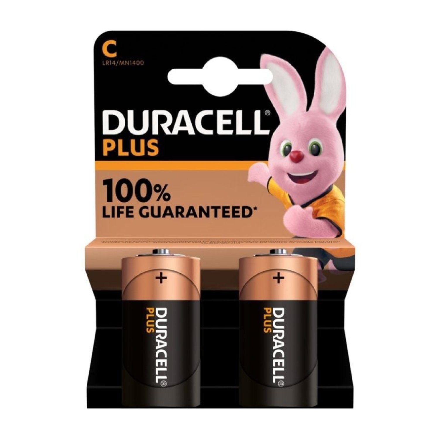 Duracell Pilas C LR14 · Pack 2 Unidades · 1,5V Alcalinas