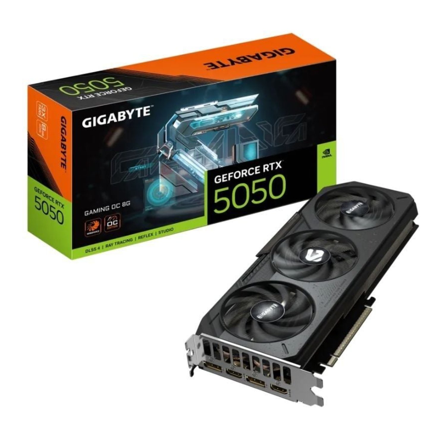 Gigabyte GeForce RTX 5050 Gaming OC · 8GB GDDR6 · Tarjeta Gráfica