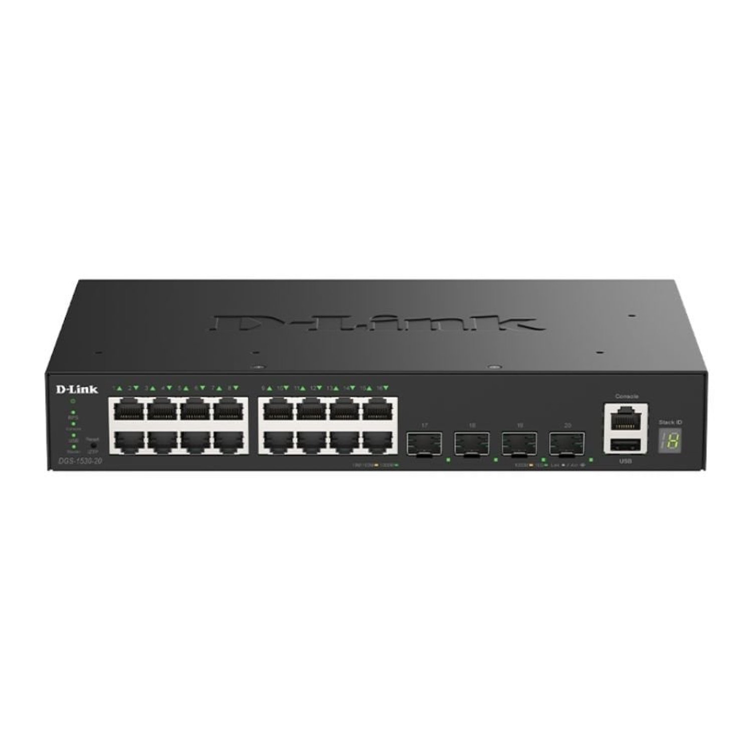 D-Link DGS-1530-20 · Switch Gestionable · 16 Puertos Gigabit · RJ-45 10/100/1000