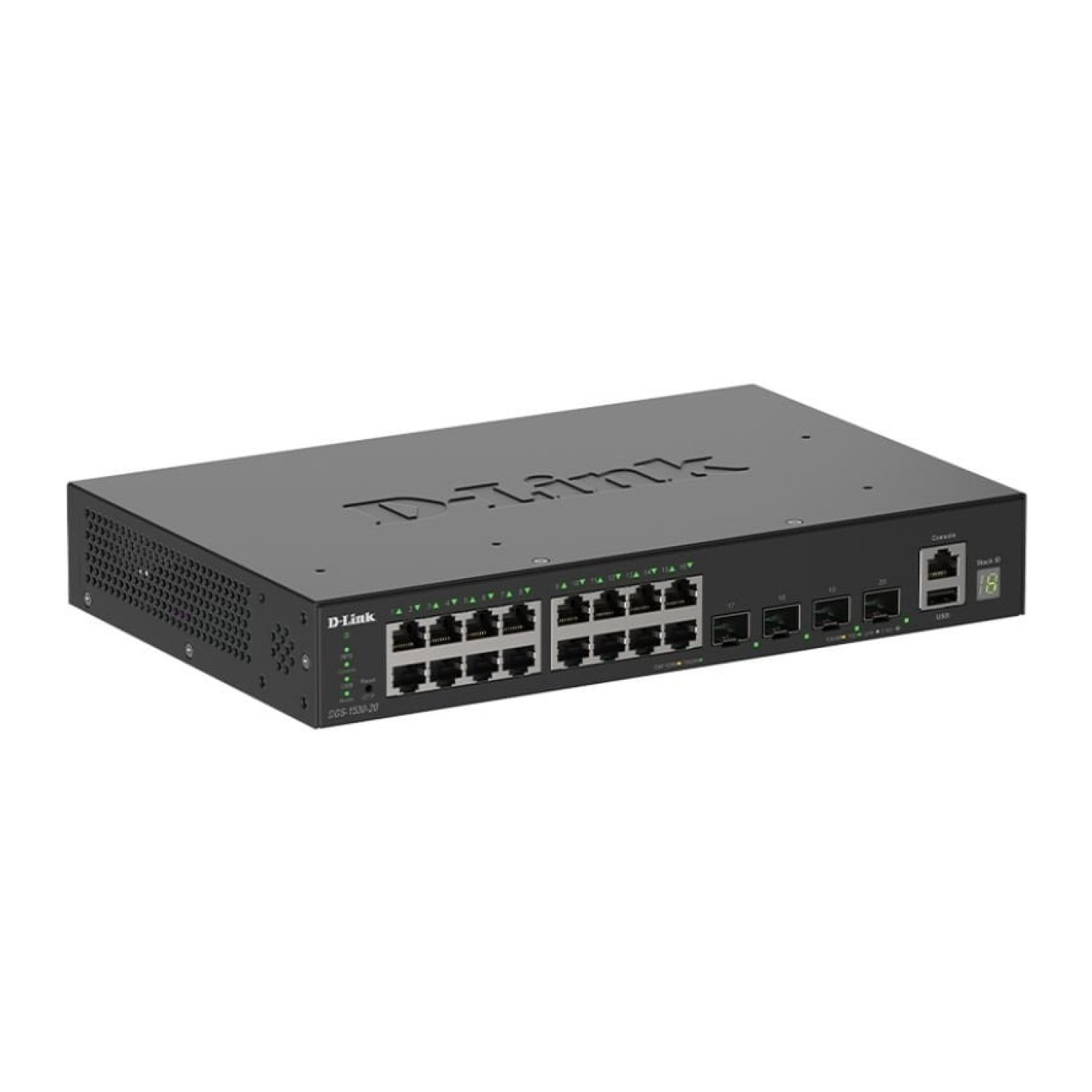 D-Link DGS-1530-20 · Switch Gestionable · 16 Puertos Gigabit · RJ-45 10/100/1000
