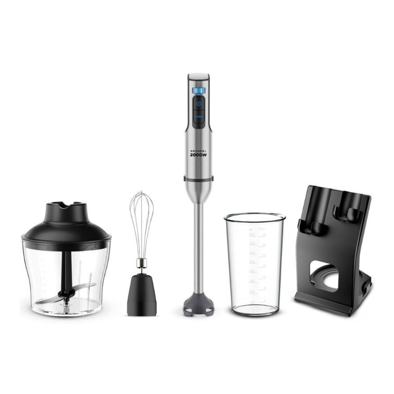 Grunkel BM-2000SET · Batidora de Mano · 2000W · 0,8L · Accesorios Incluidos