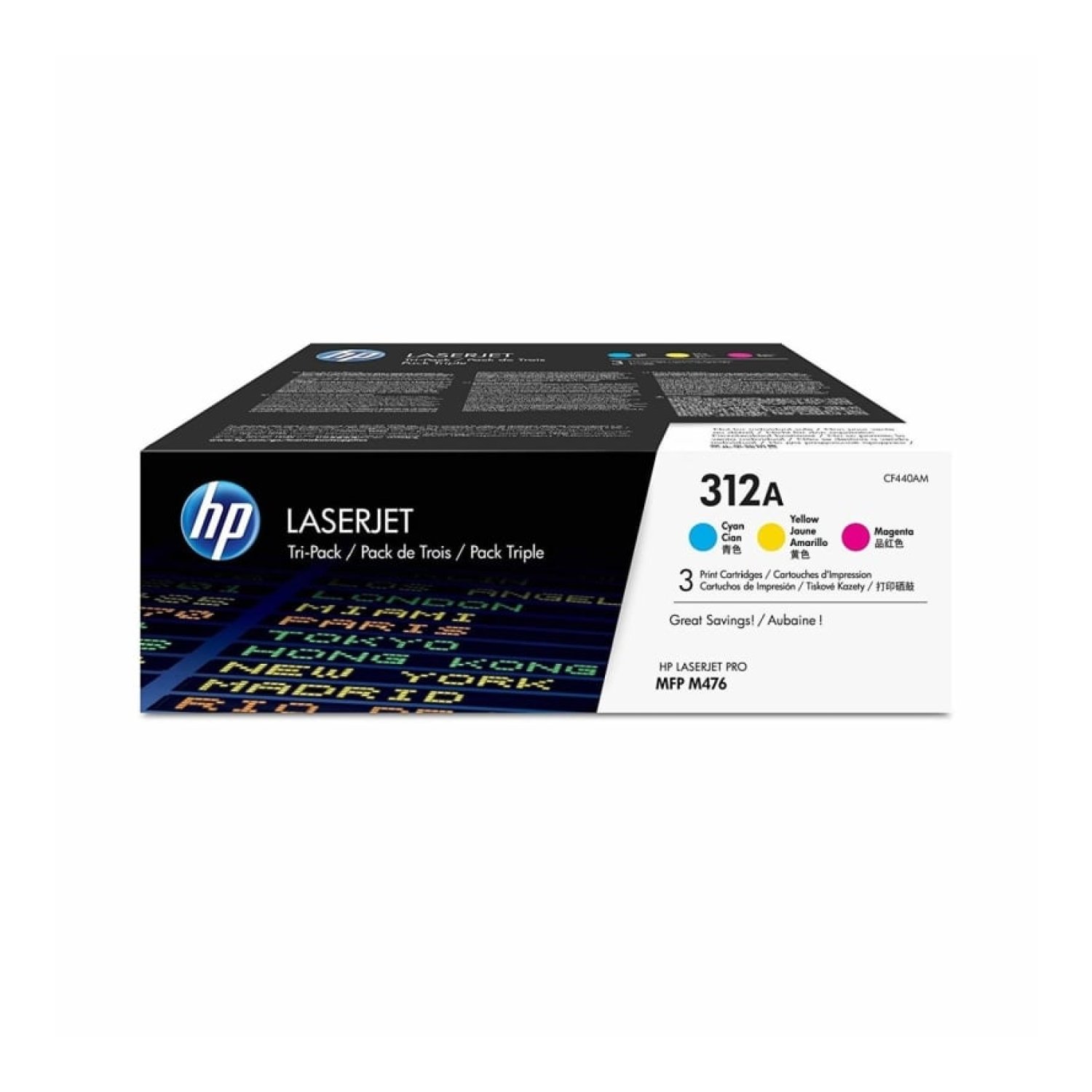 HP Tóner nº312A Multipack · Cian · Magenta · Amarillo
