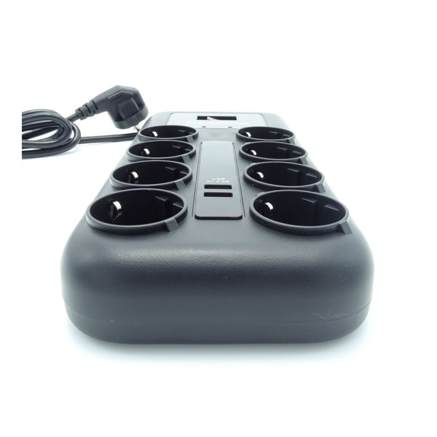 CyberPower · Regleta 8 Tomas + 2 USB · Cable 1,8m · Negra