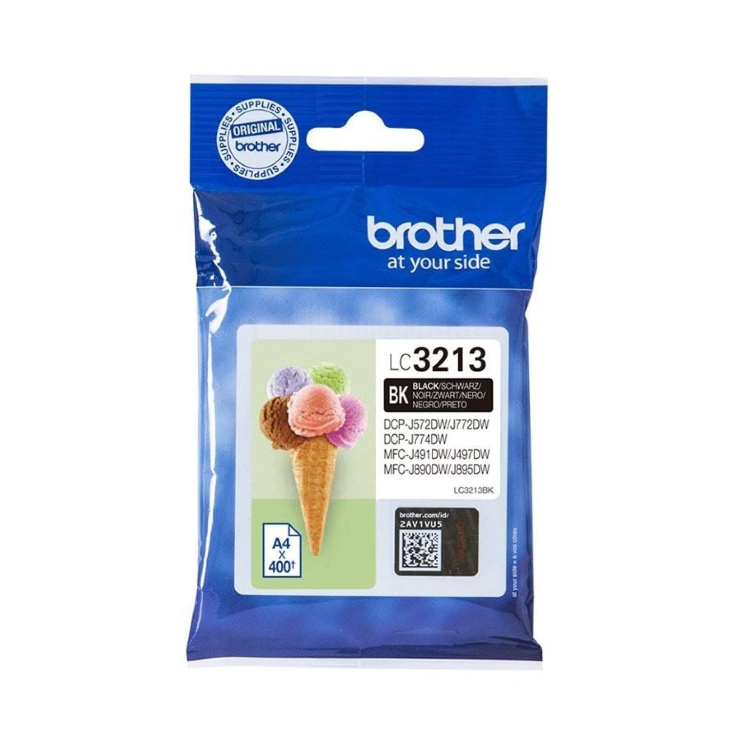 Brother LC-3213 · Cartucho de Tinta Original · Negro