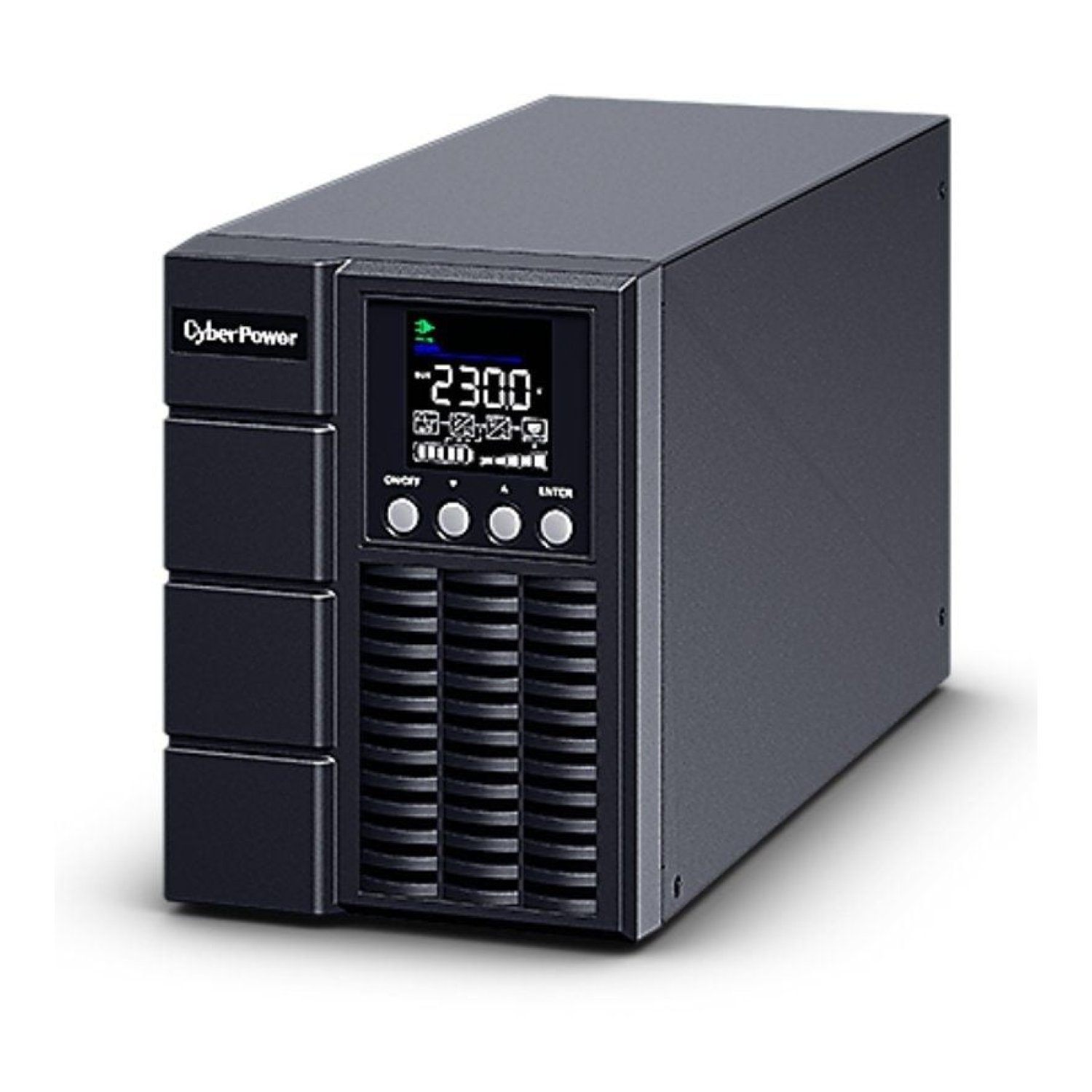 CyberPower OLS1000EA · SAI Online · 1000VA/900W · 3 Salidas · Torre