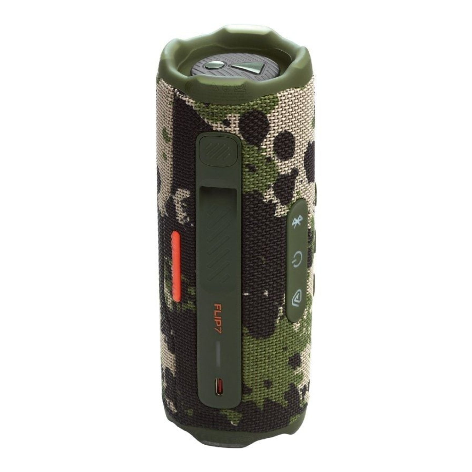 JBL Flip 7 · Altavoz Bluetooth 35W · Camuflaje