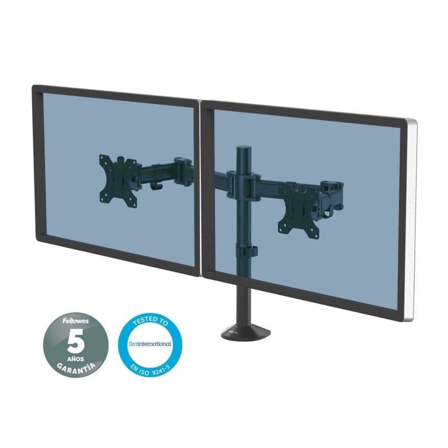 Fellowes · Soporte de Mesa Dual · hasta 8kg · 2 Monitores