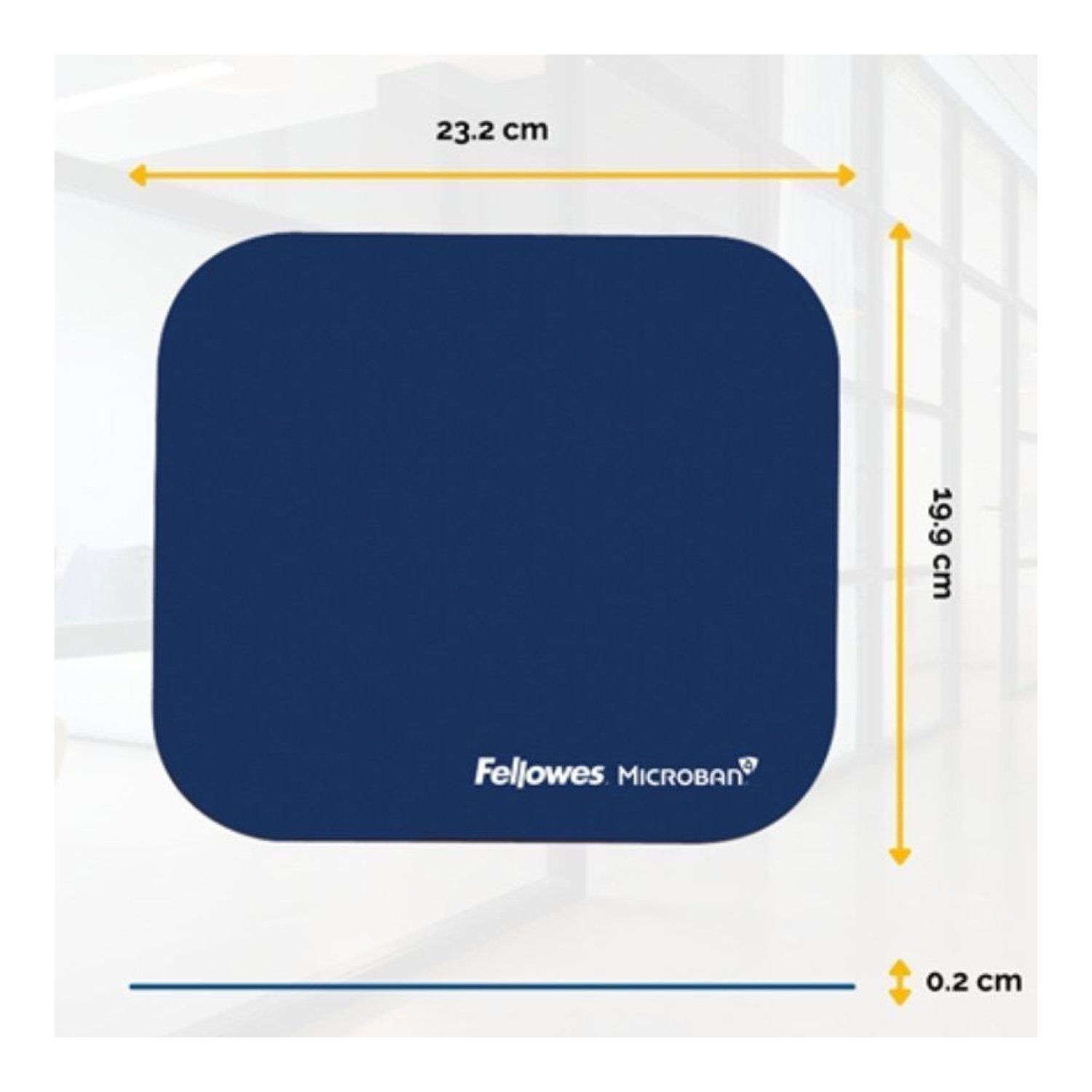 Fellowes Alfombrilla Estándar · 232 x 199mm · Azul
