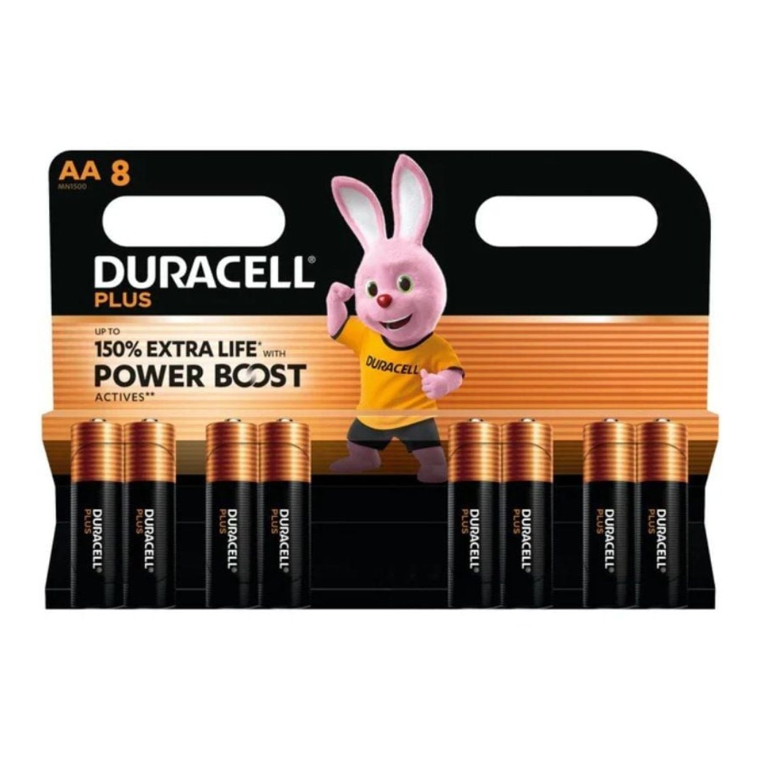 Duracell Plus Power Boost · 8 Pilas AA · 1,5V · Alcalinas