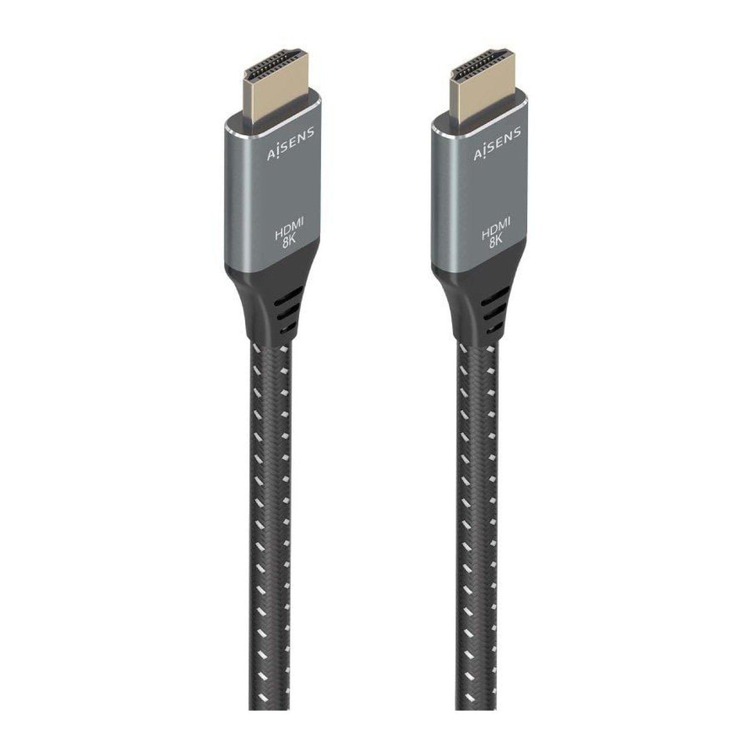 Cable HDMI 2.1 8K Aisens A150-0876/ HDMI Macho - HDMI Macho/ 5m/ Gris y Negro