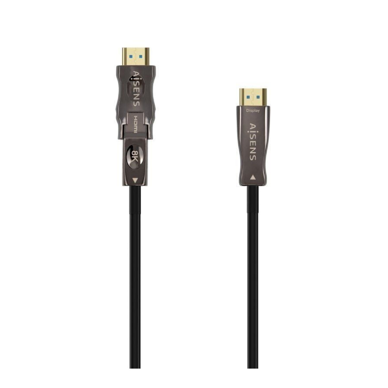 Cable HDMI 2.1 AOC 8K Desmontable Aisens A153-0644/ HDMI Macho / D Macho - HDMI Macho/ 15m/ Negro