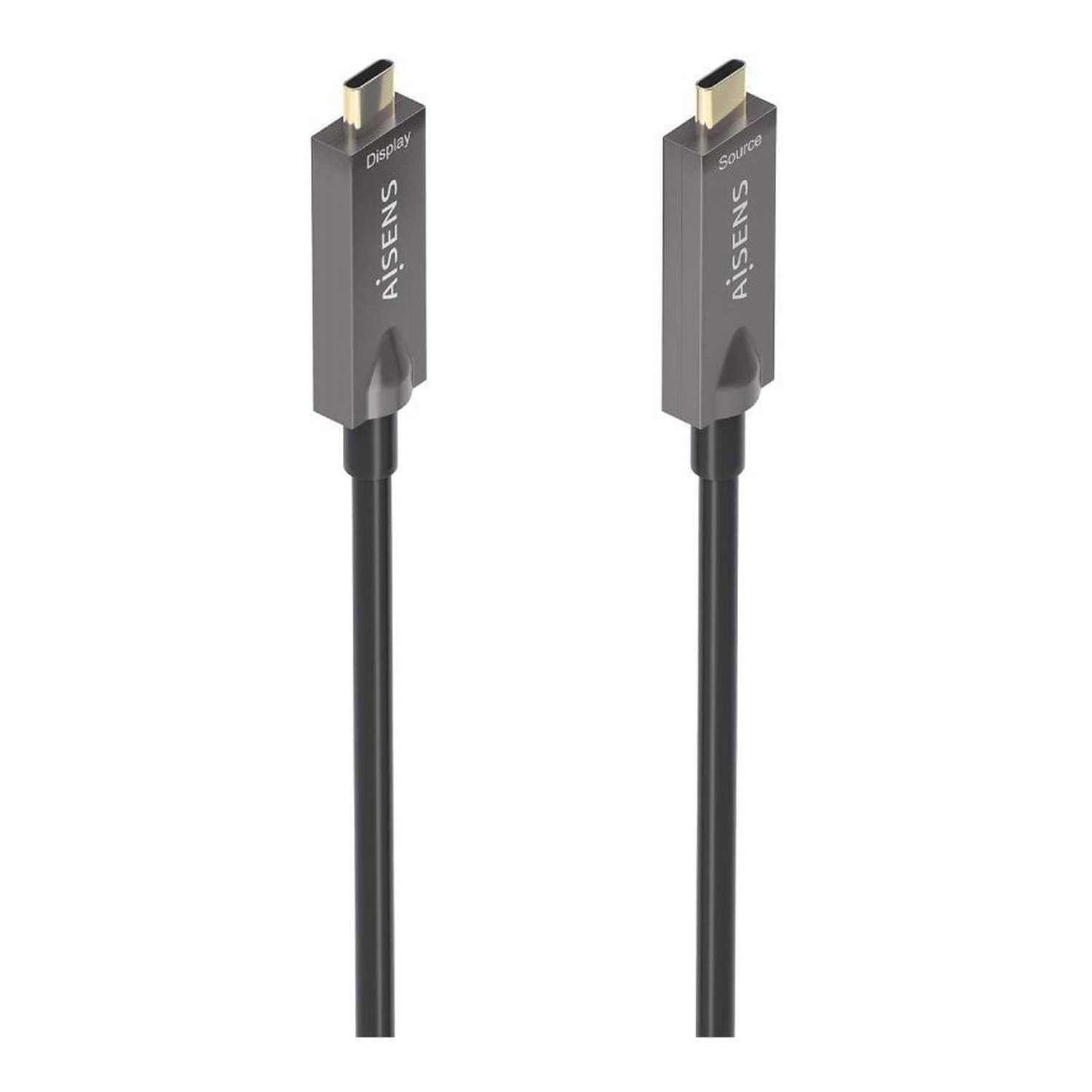 Cable USB 3.1 Tipo-C Aisens A157-0884/ USB Tipo-C Macho - USB Tipo-C Macho/ Hasta 60W/ 10Gbps/ 7.5m/ Negro