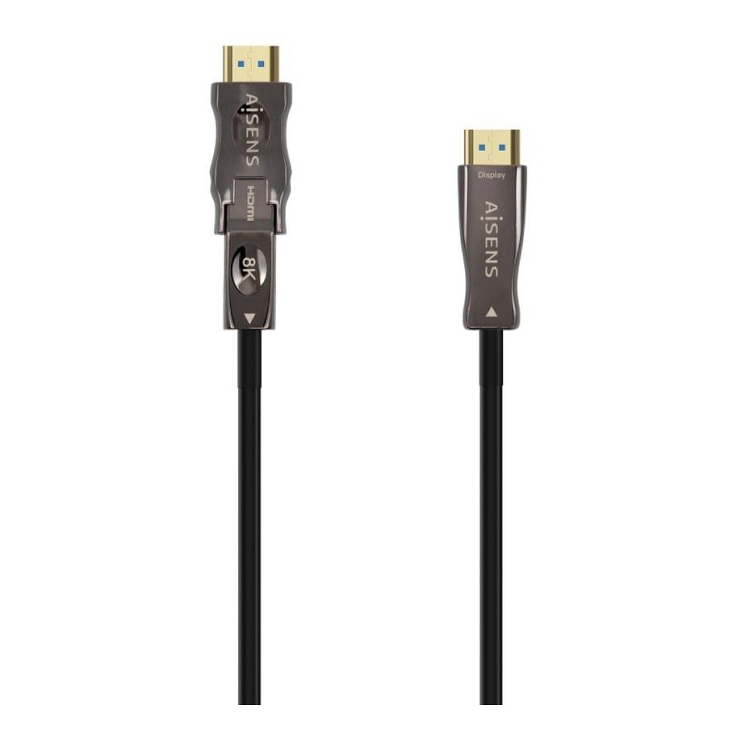 Cable HDMI 2.1 AOC 8K Desmontable Aisens A153-0648/ HDMI Macho / D Macho - HDMI Macho/ 50m/ Negro