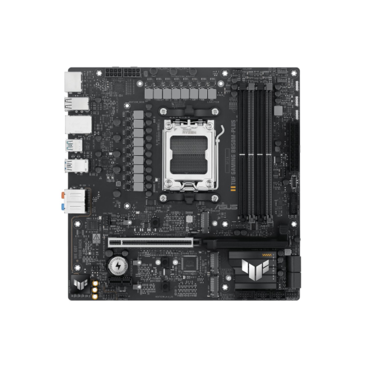 ASUS TUF Gaming B850M-PLUS · Placa Base AM5 · Micro ATX · AMD B850
