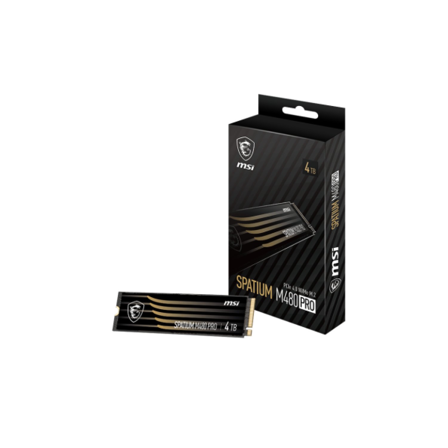 MSI Spatium M480 Pro · SSD M.2 · 4TB · PCIe 4.0 NVMe · 3D NAND
