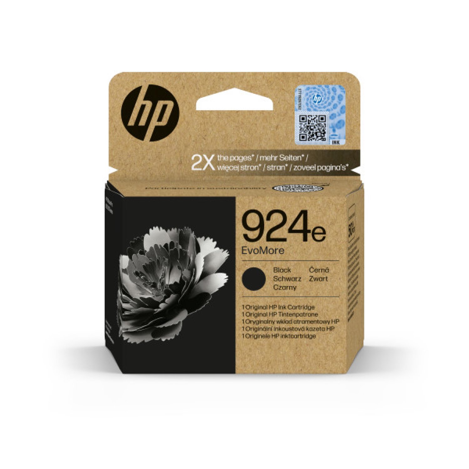 HP · Cartucho de Tinta Original 924e · Negro · EvoMore
