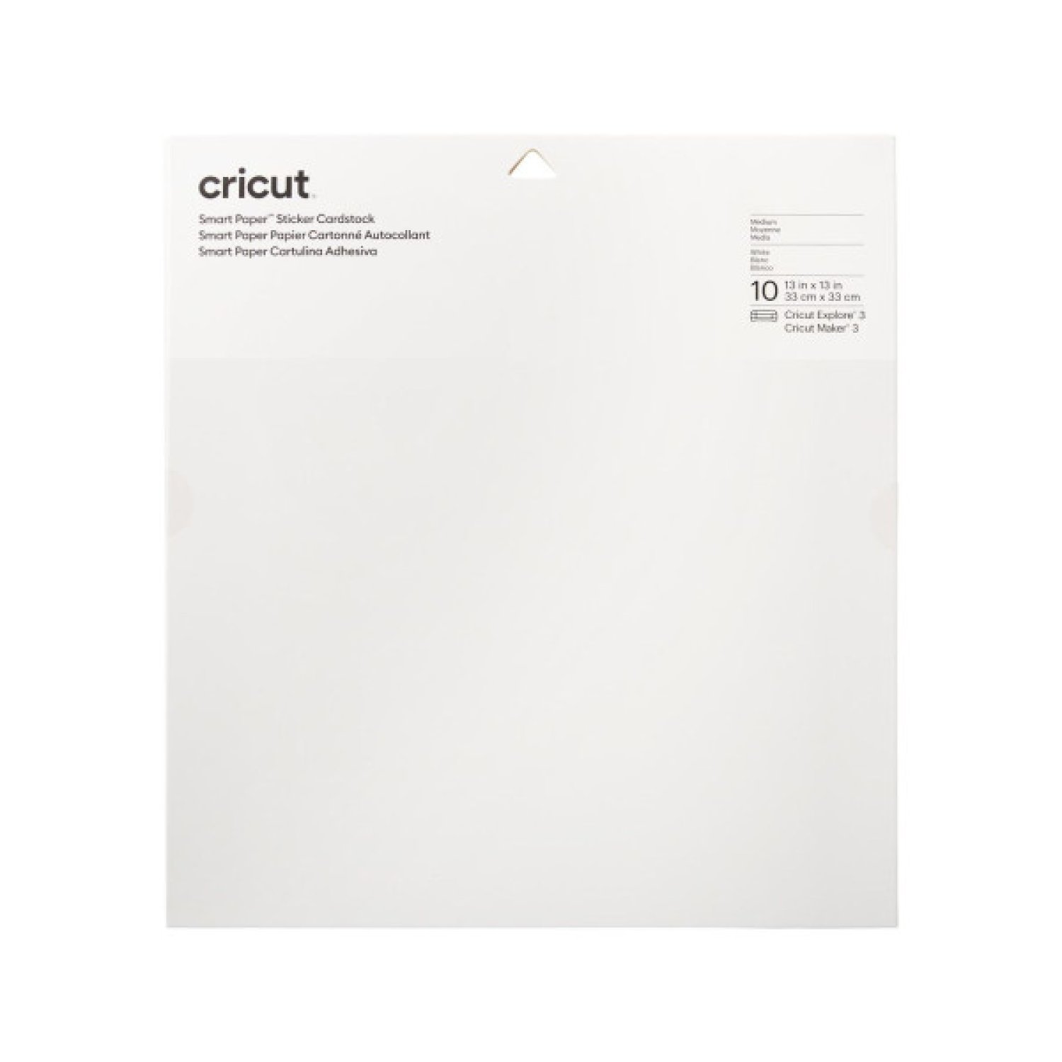 Cricut Smart Paper · Bloc de Papel para Bellas Artes · 10 Hojas