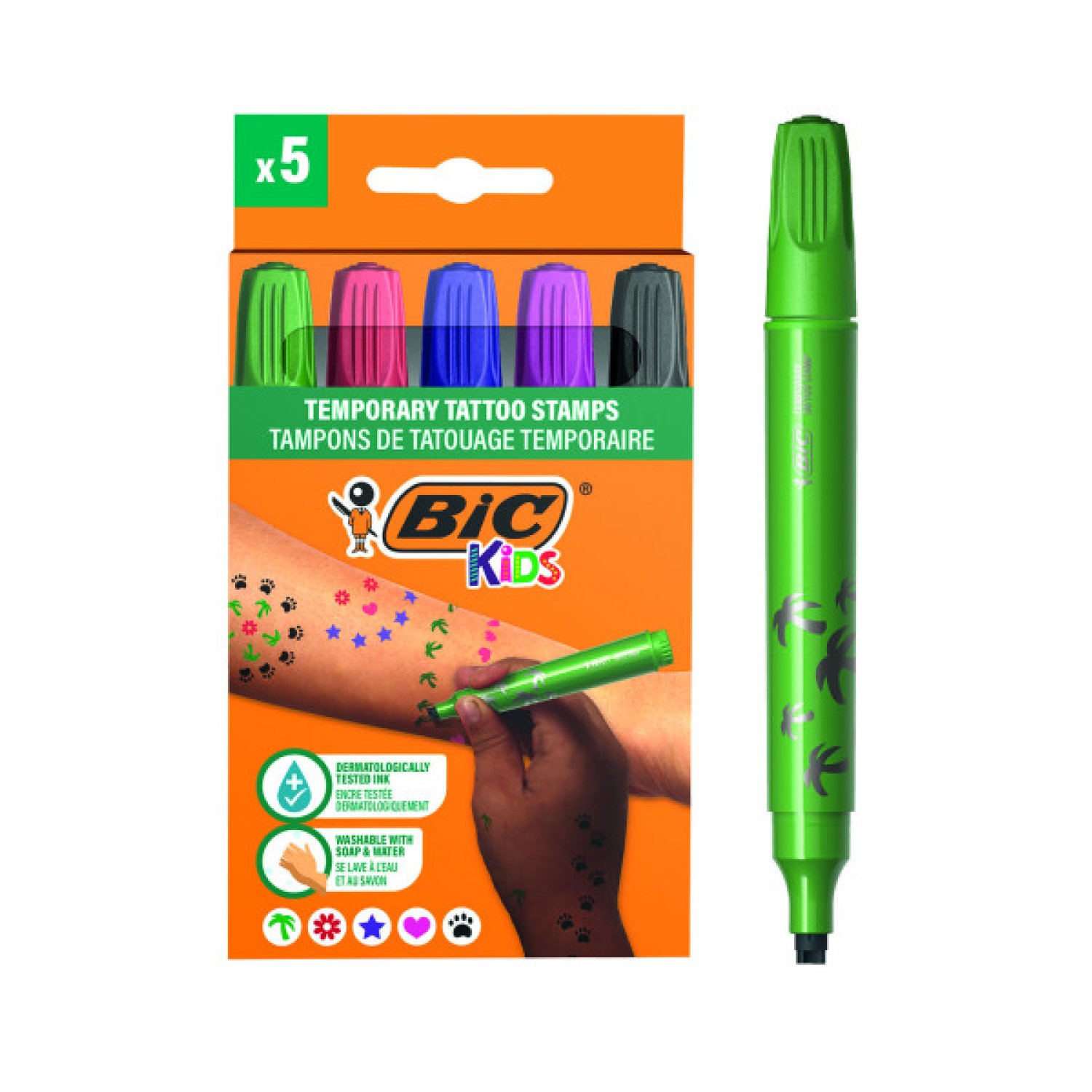 BIC · Estuche Tattoo 5 Stamps · Bolígrafos Decorativos