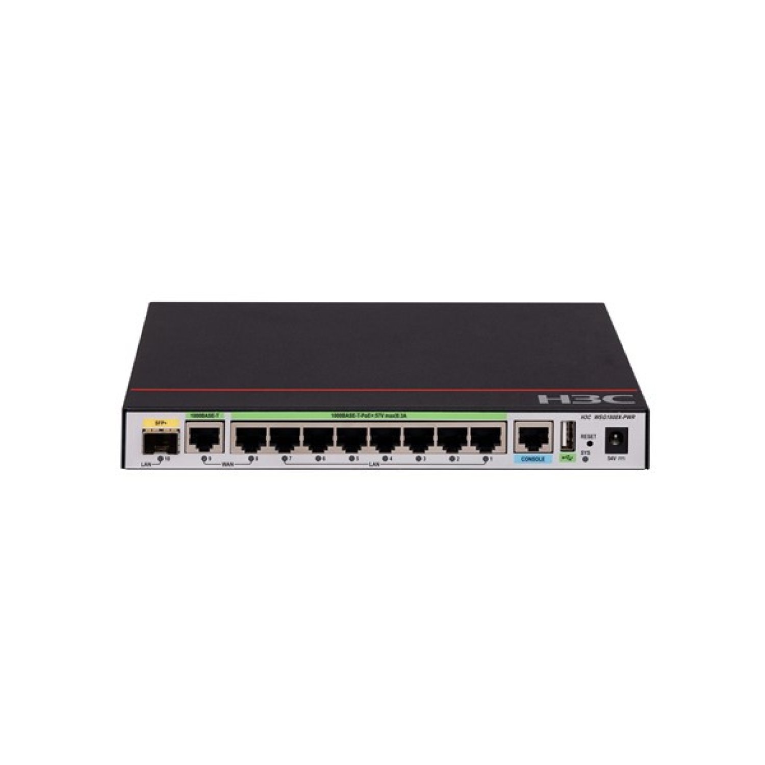 H3C WSG1808X-PWR · 10 Puertos · 9x Gigabit + 1x SFP+ · Punto de Acceso