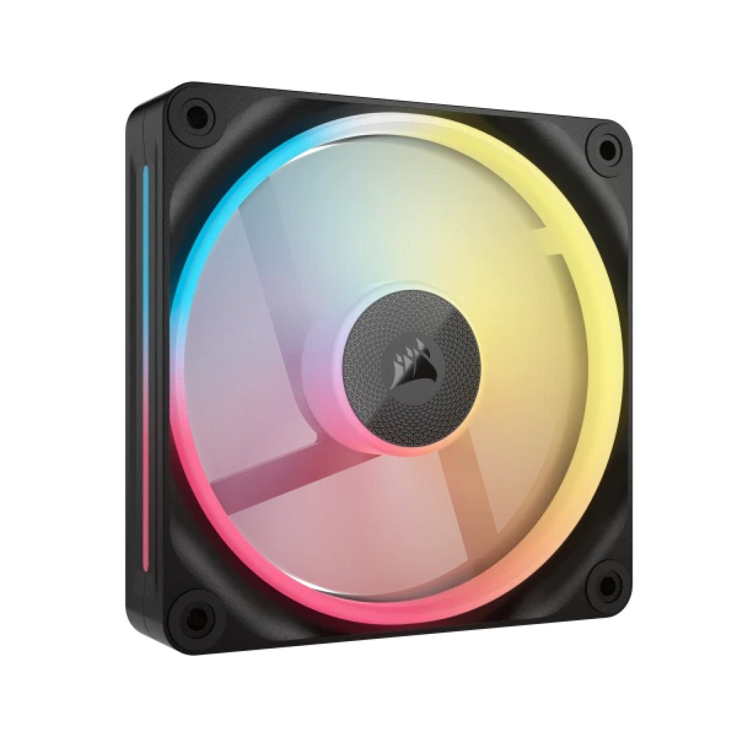 Corsair iCUE LINK LX120-R · Ventilador RGB 120mm · Control iCUE · Negro