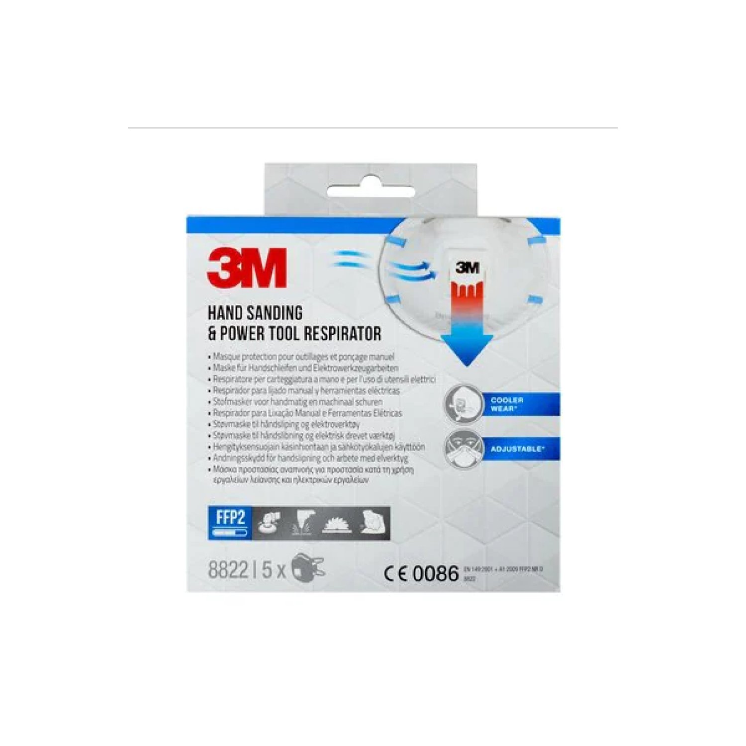 3M · Mascarillas Respiradoras FFP2 · Con Válvula · Pack 5 unidades