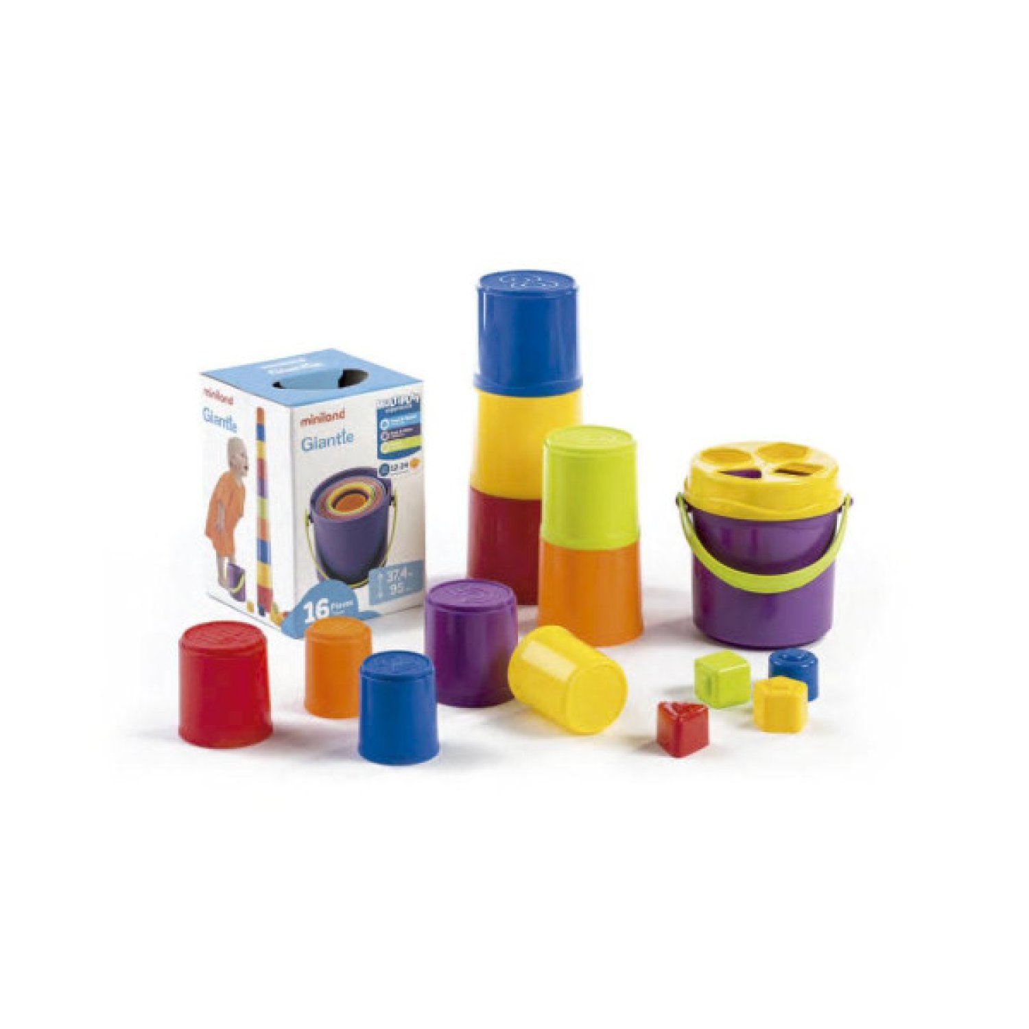 Miniland · Set Cubos Gigantes · Bloques de Construcción Infantil