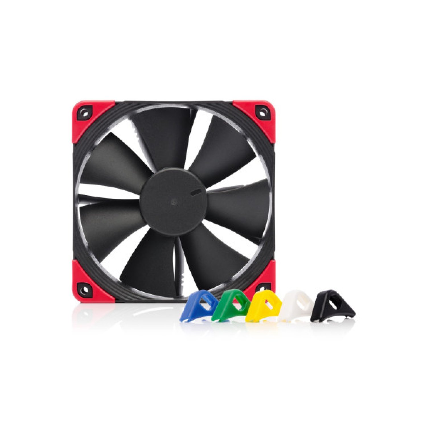 Noctua NF-F12 PWM Chromax · Ventilador 120mm · 1500 RPM · 22,4 dB · Negro