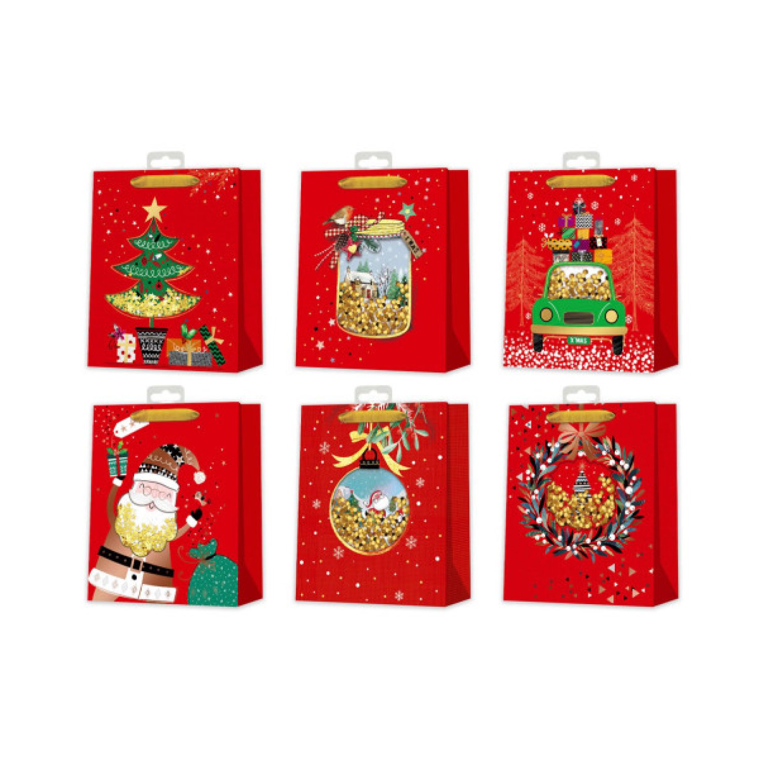 Bismark · Bolsa Navidad Roja · Con Confetti · 332865