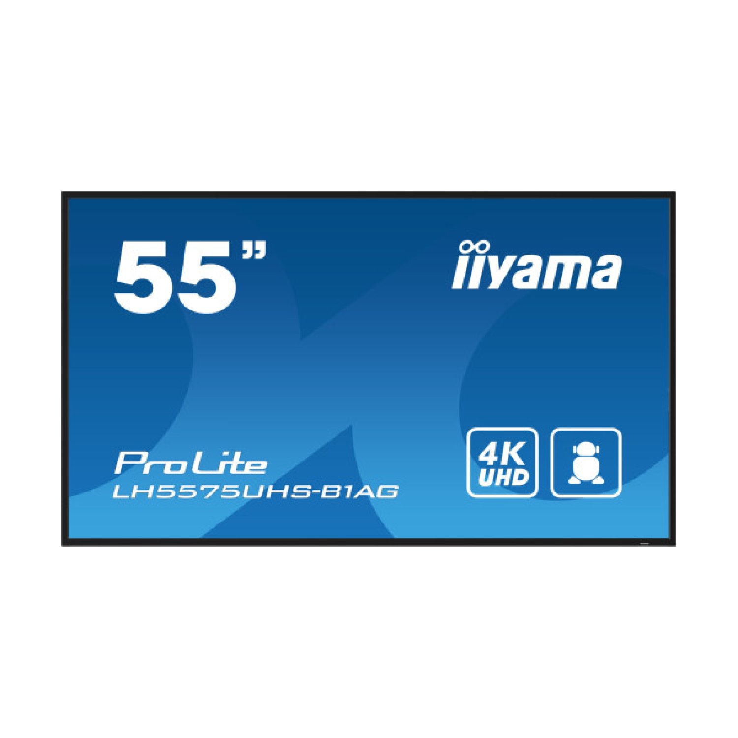 Iiyama LH5575UHS · Monitor Profesional 55" · 4K UHD · Panel IPS · 500cd/m² · 24/7 · Altavoces 2x10W · WiFi/LAN