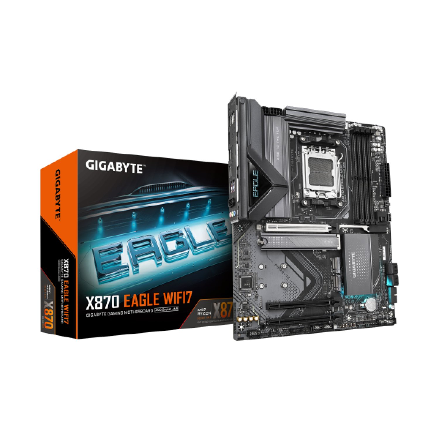 Gigabyte X870 Eagle · Placa Base AM5 · WiFi 7 · VRM 14+2+2 · DDR5 8000MHz · PCIe 5.0
