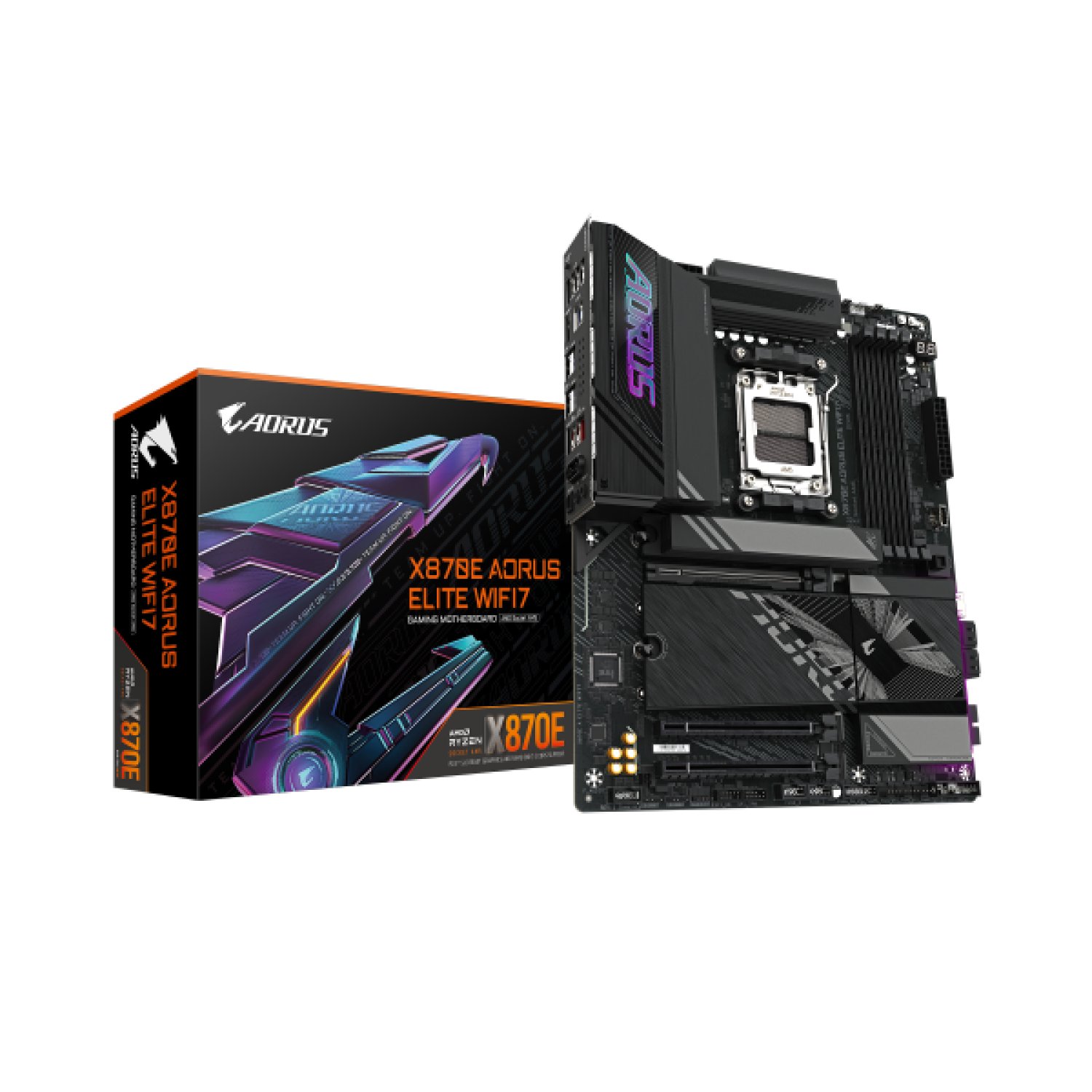 Gigabyte X870E-A Elite WiFi7 · AM5 · DDR5 8000MHz · PCIe 5.0 · WiFi 7 · 2.5GbE