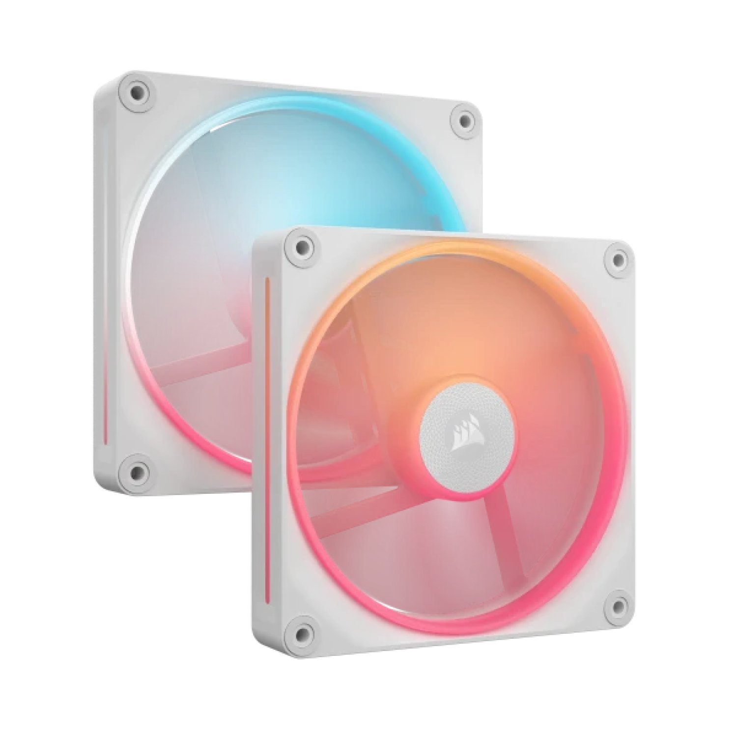 Corsair iCUE Link LX140-R · Ventiladores RGB · 140mm · Pack 2 unidades · Blanco