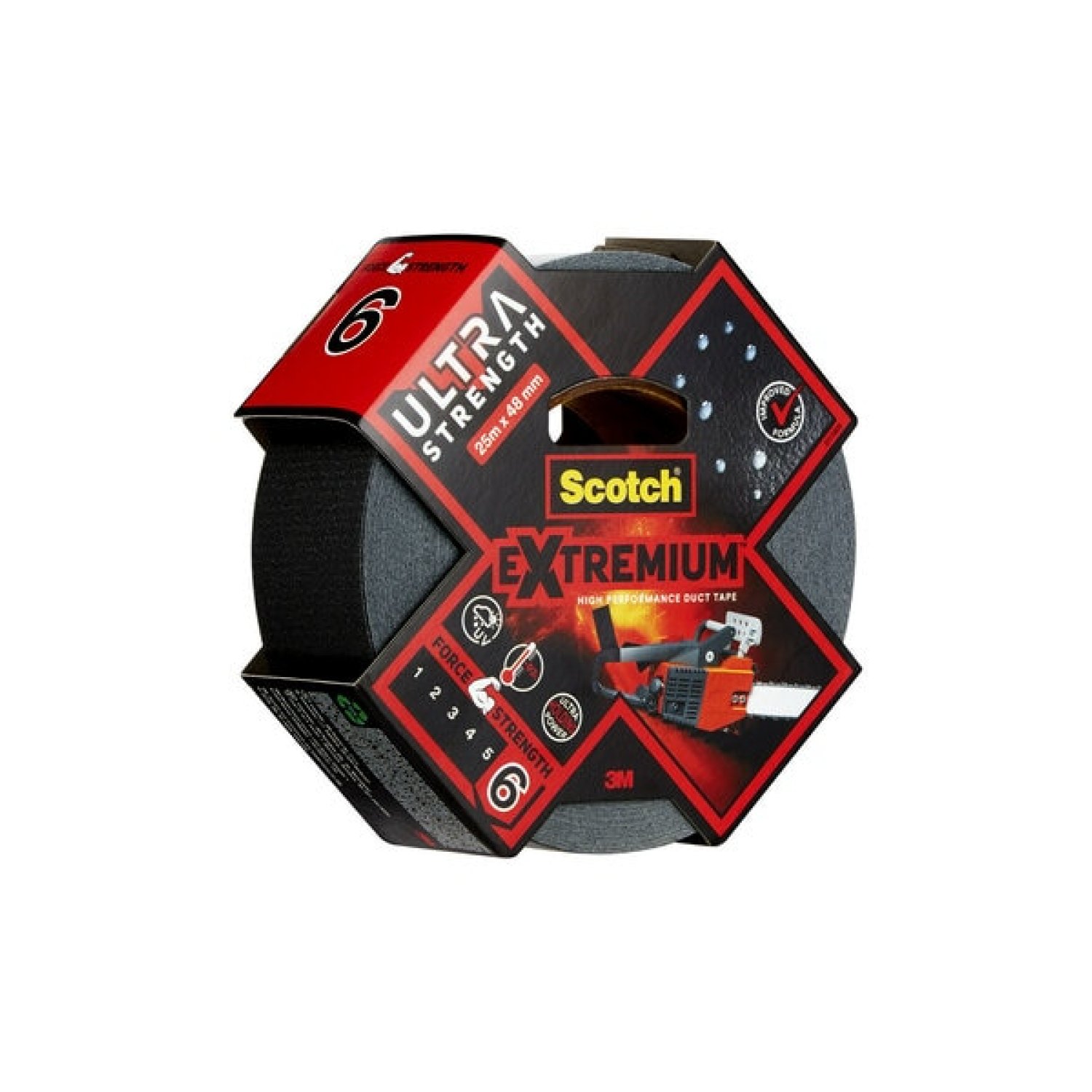 Scotch Extremium Ultra DT17 · Cinta Americana · 48mm x 25m · Negro · Altas Prestaciones