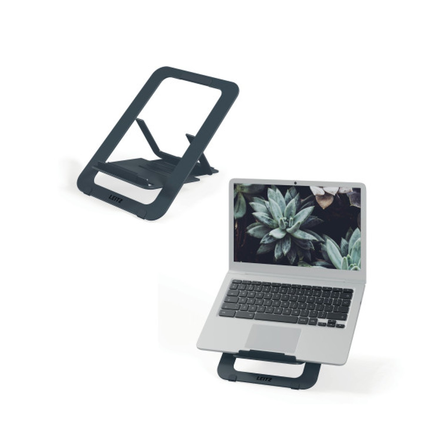 Leitz Ergo · Soporte Elevador Portátil · Aluminio Ajustable · Extraplano