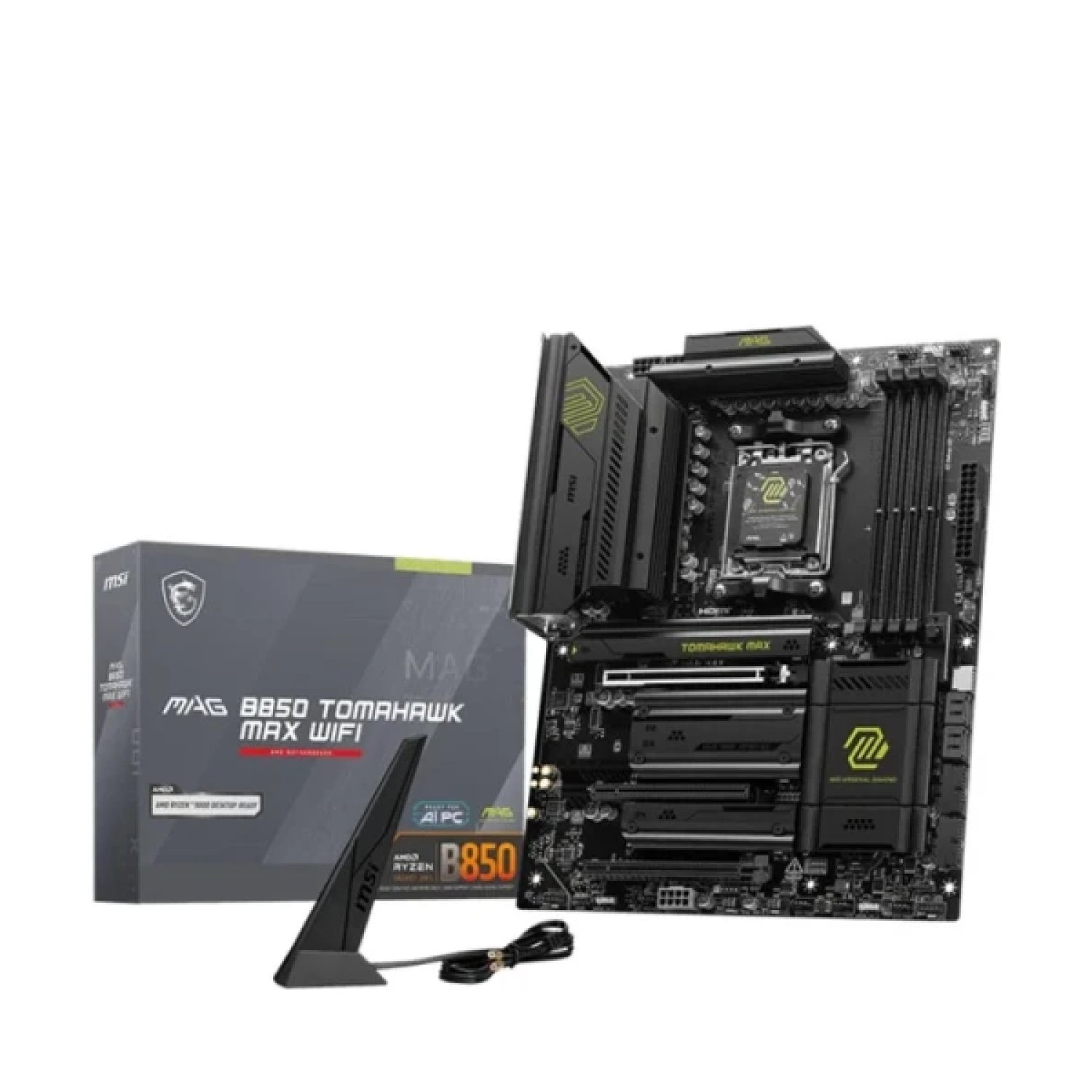 MSI MAG B850 Tomahawk Max WiFi · AMD AM5 · B850 · 4 DDR5 · WiFi · ATX