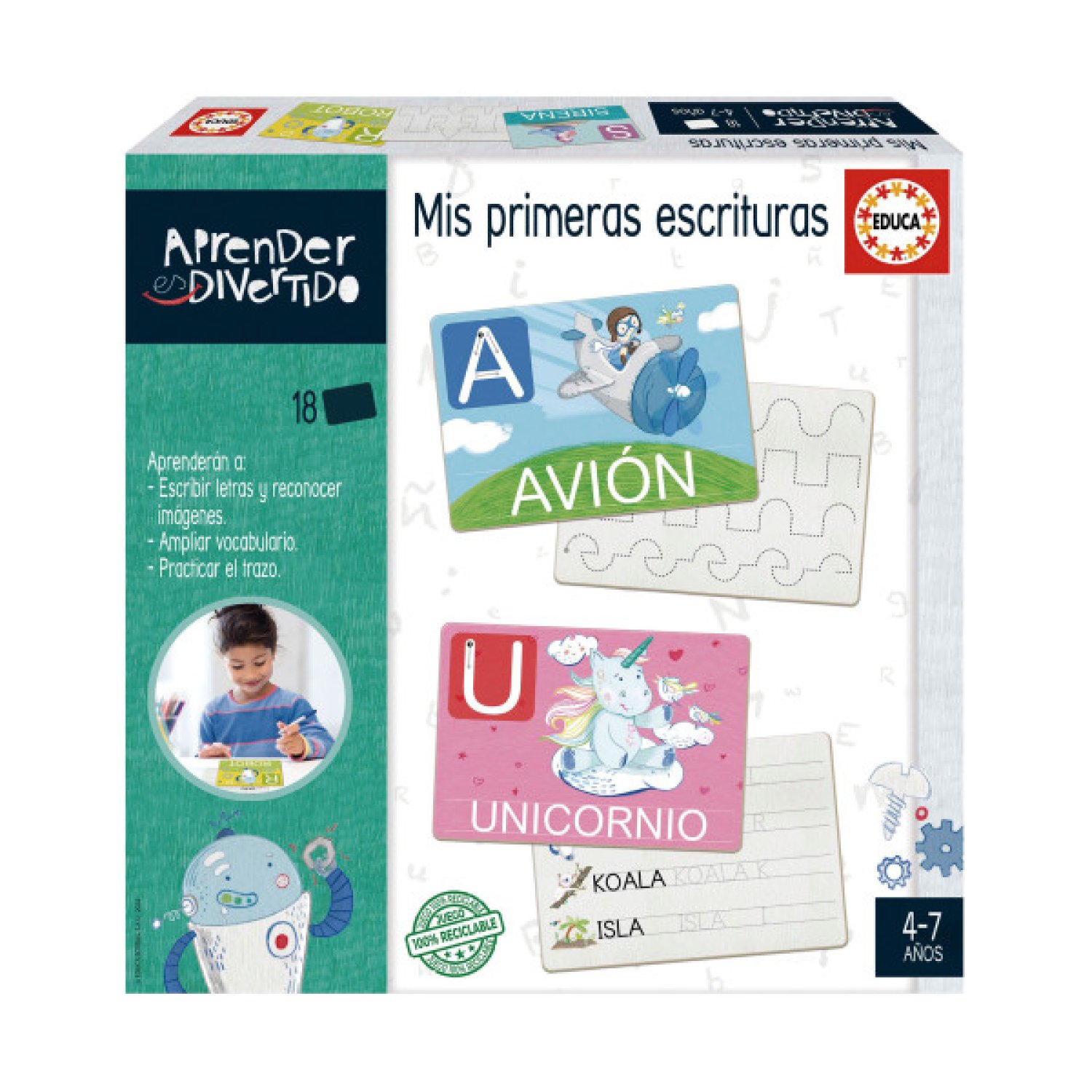 Educa Borrás · Juego Educativo · Mis Primeras Escrituras · Aprende Divirtiéndote