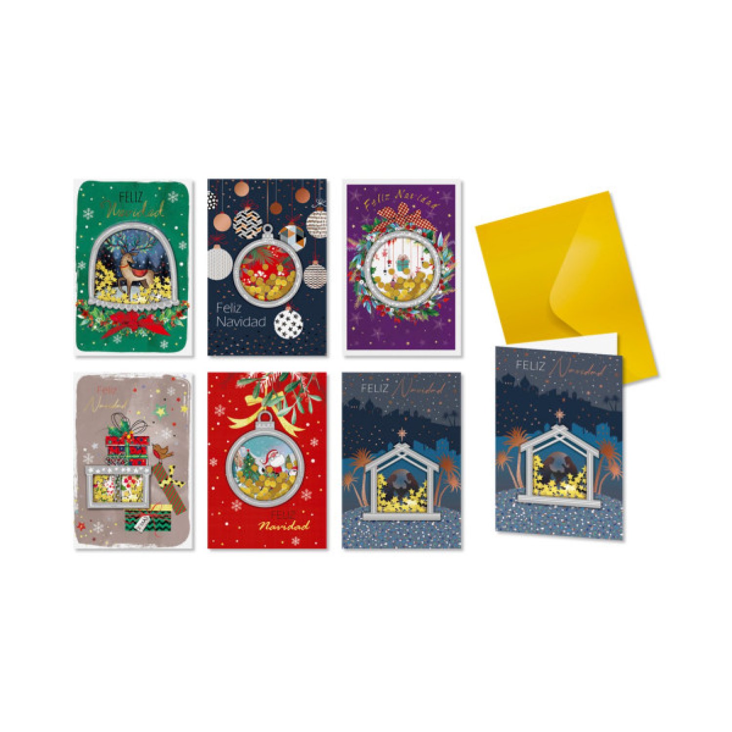Bismark · Tarjeta Felicitación Navidad · Confetti con Sobre