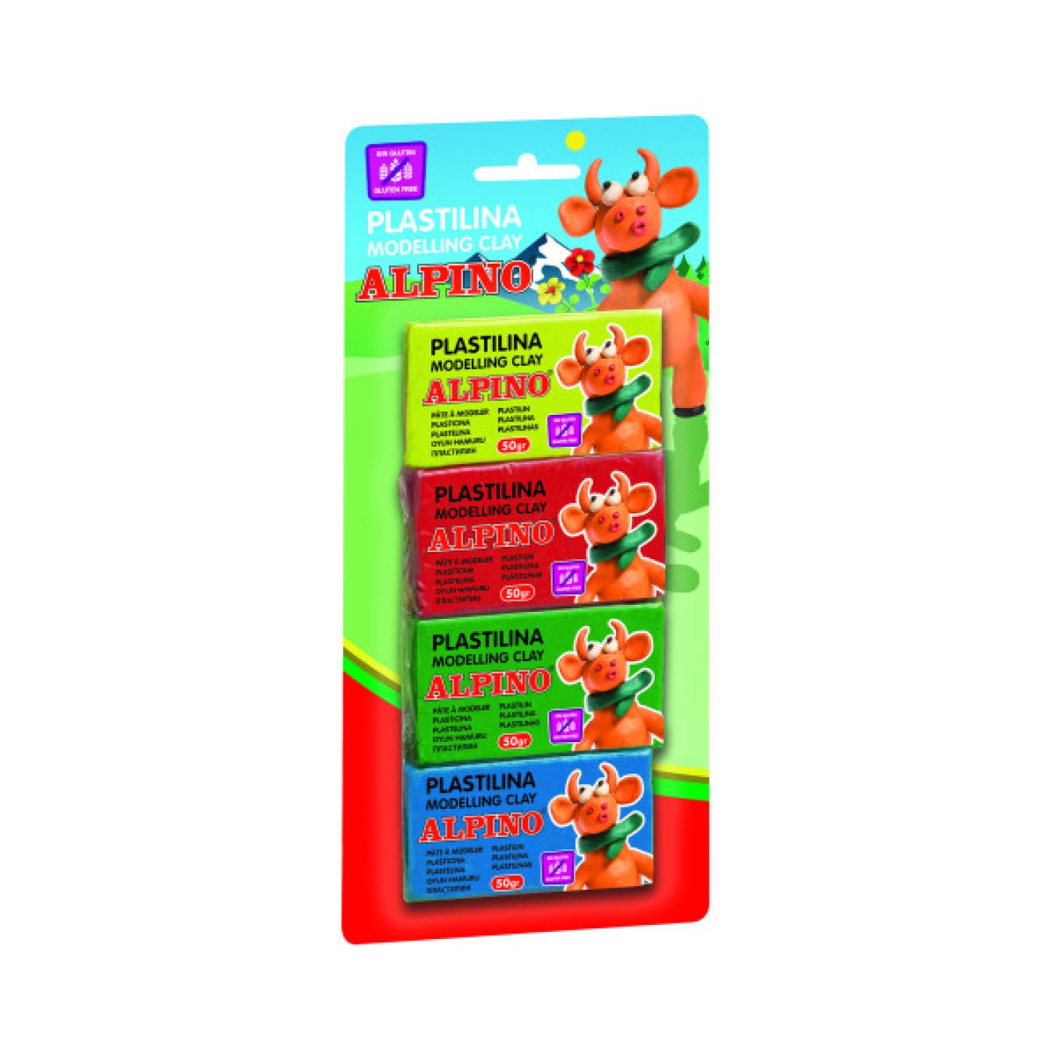 Alpino Plastilina · 4 Unidades · 50g cada una