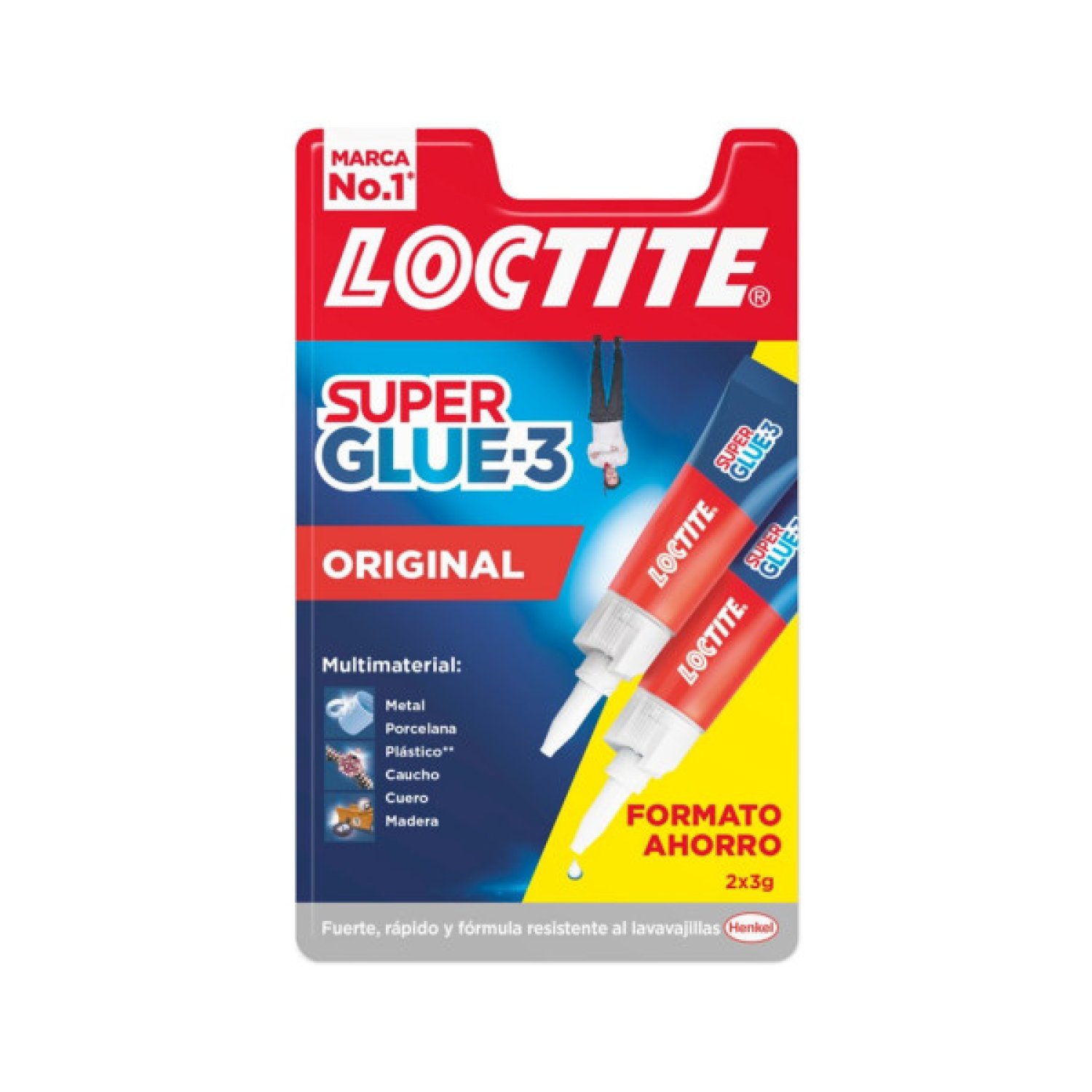Loctite Superglue-3 Original Duo · 2x3gr · Adhesivo Instantáneo · Doble Pack