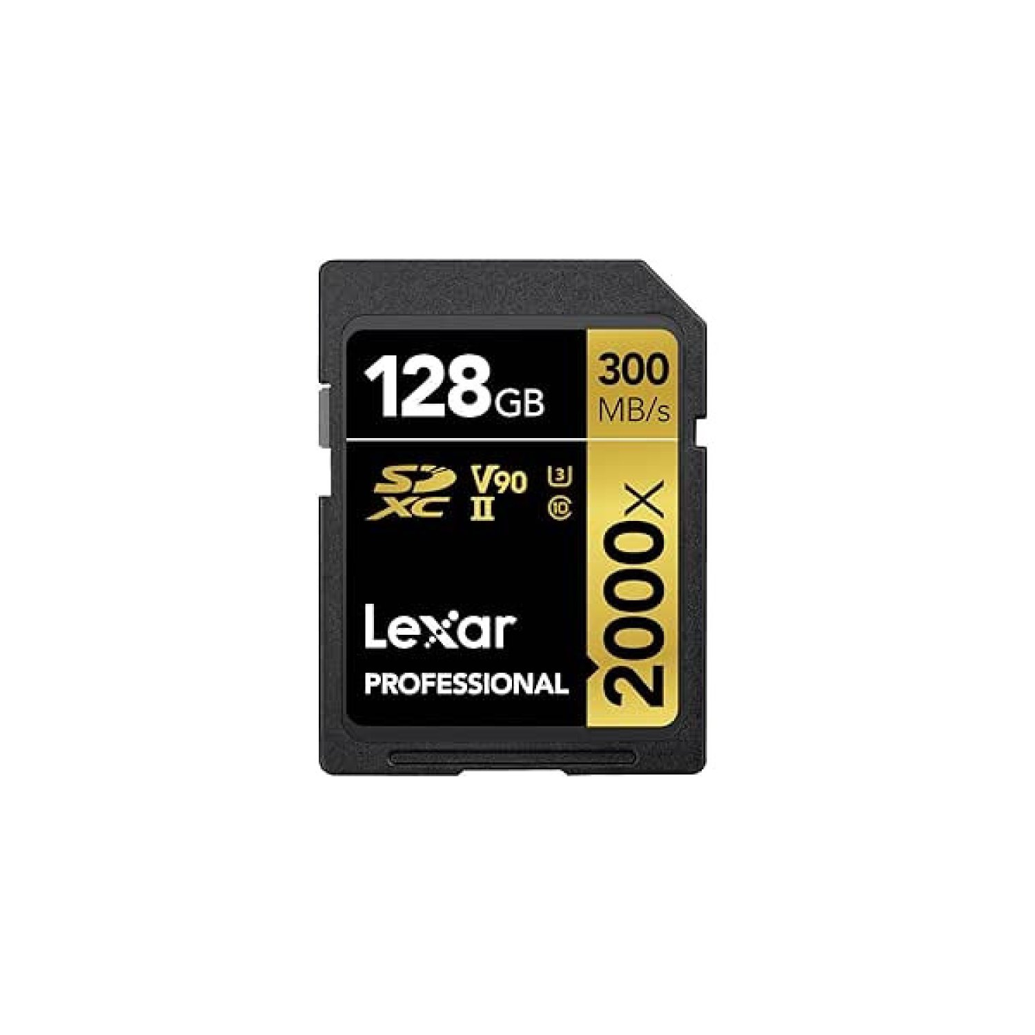 Lexar Professional 2000X · Tarjeta SDXC 128GB · UHS-II · 300MB/s lectura · V90 U3
