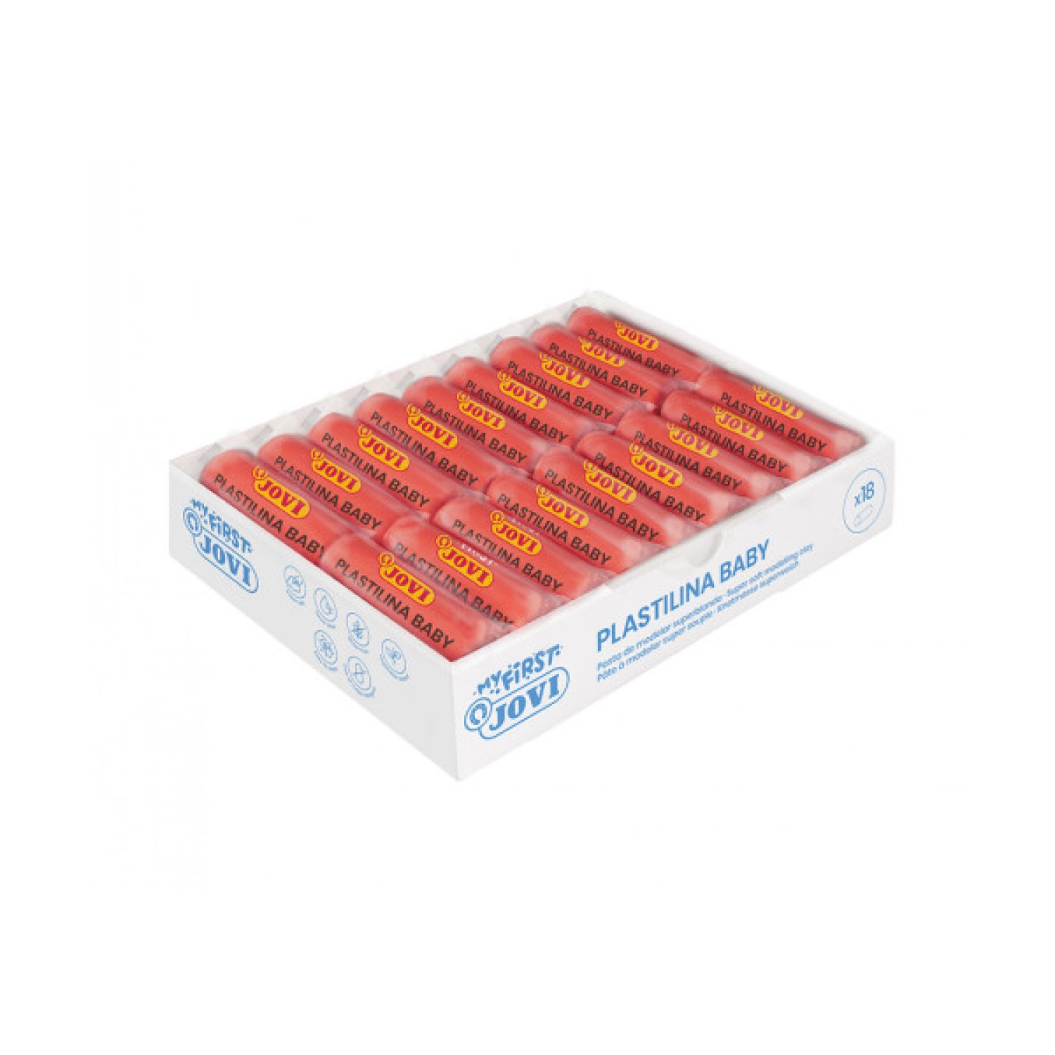 Jovi My First Plastilina · Pasta para Modelar · 18 Colores · 38g · Súper Blanda