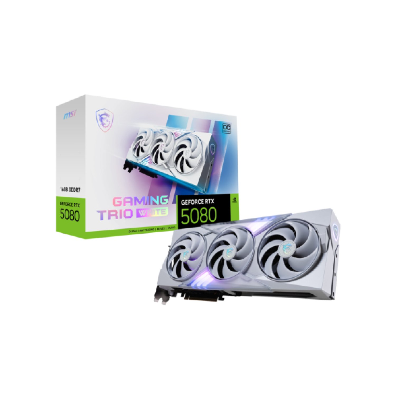 MSI Gaming GeForce RTX 5080 · 16GB GDDR7 · Trio OC White